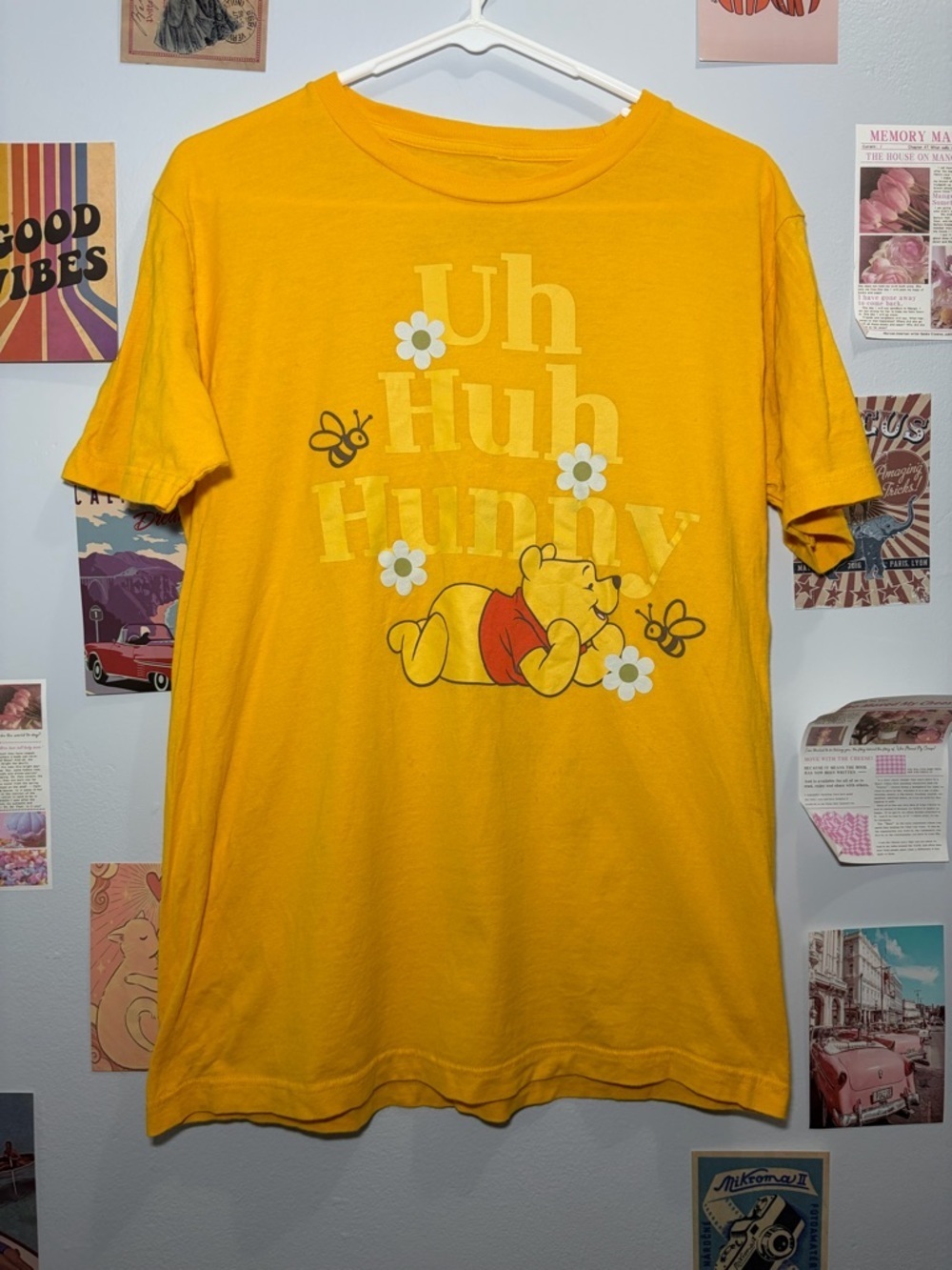 Disney Yellow Winnie the Pooh Graphic Tee